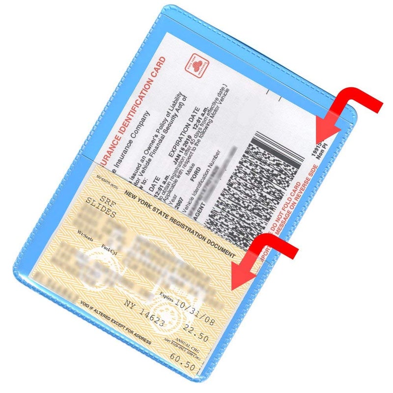 STORE SMART StoreSMART Light Blue Auto Insurance and ID Card Holder â€“ 2 Pack RFS20-LB2 Durable Vinyl Wallets for Vehicle Registration, Insurance Cards, Business Cards, IDs, Organizers, Document Storage â€“ Sky Blue - Image 2